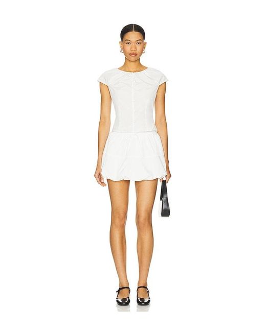 Amanda Uprichard White X Revolve Pinto Top