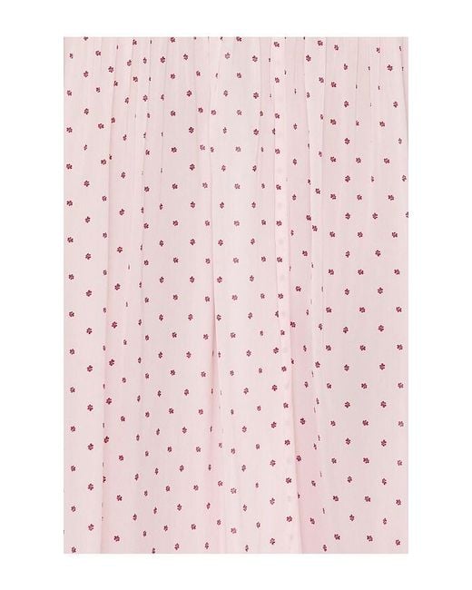 ROTATE BIRGER CHRISTENSEN Pink Crepe Scoop Neck Dress