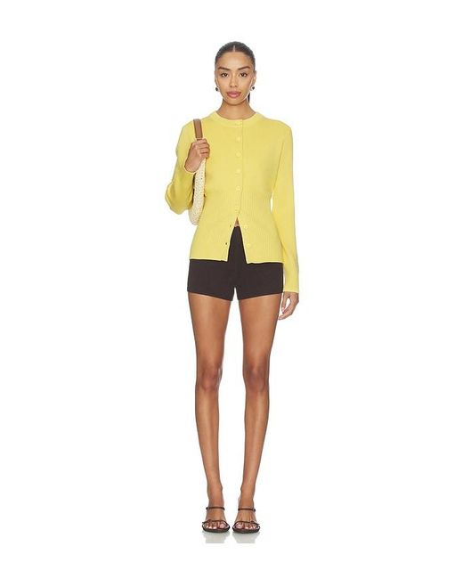 ALIGNE Yellow Ruby Knitted Cardigan