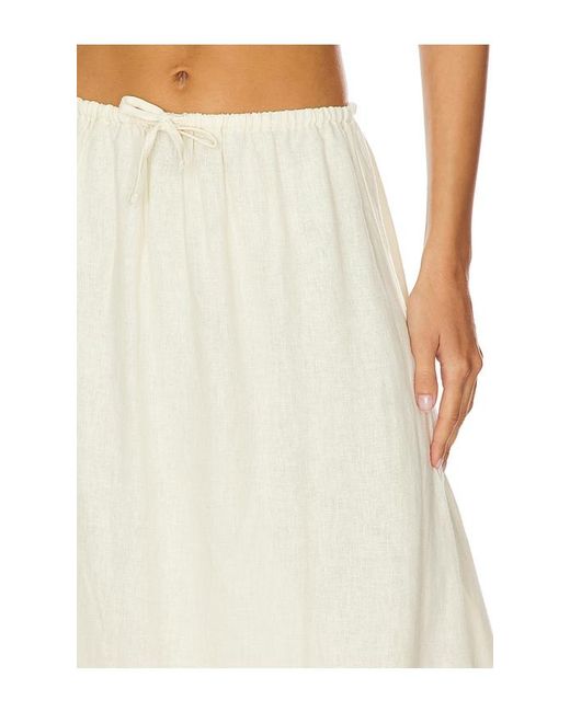 WeWoreWhat White Tie Waist Skirt