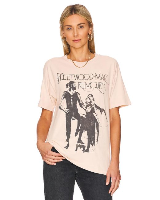 Daydreamer Fleetwood Mac Rumours Weekend Tee in Natural Lyst UK