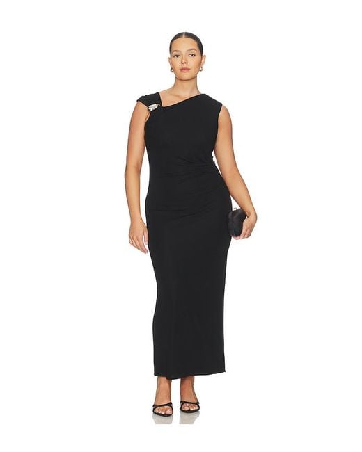L'academie Black Maeko Midi Dress