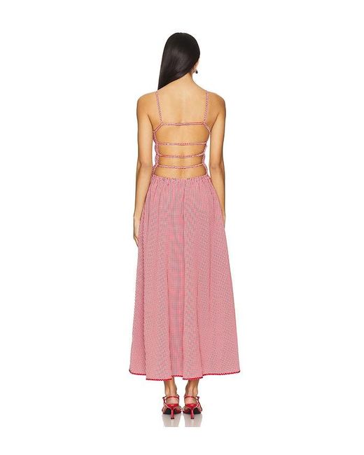 ROBE DELTA en Red Solid & Striped en coloris Pink