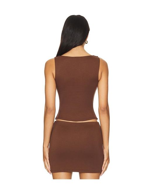 Lovers + Friends Brown Lainey Top