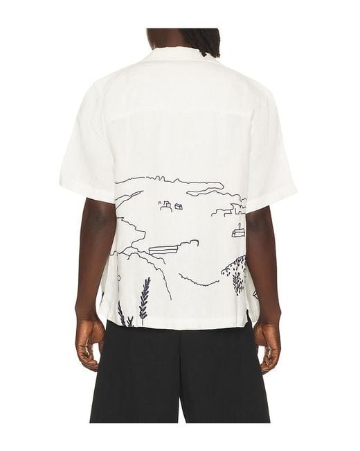 Far Afield White Veloso Shirt for men