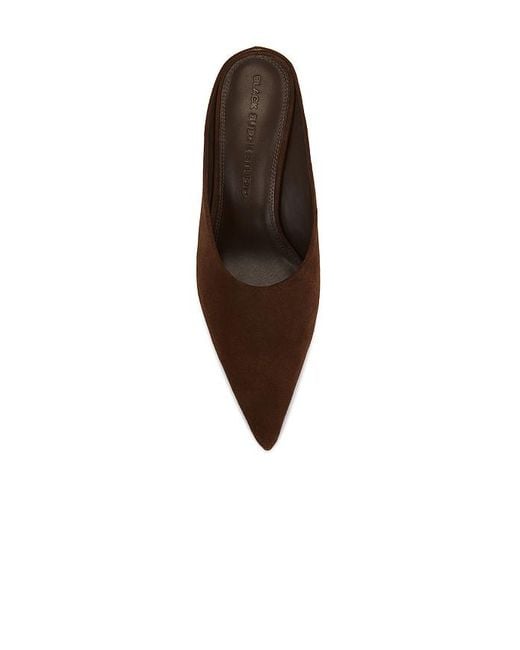 Black Suede Studio Brown Alysha 70 Pump