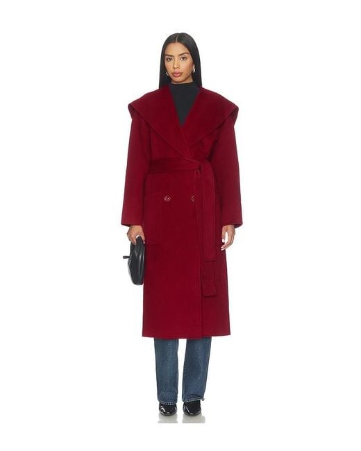 Ulla Johnson Red Rory Wool Coat