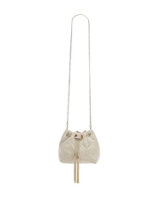 Olga Berg White Miranda Top Handle Bag