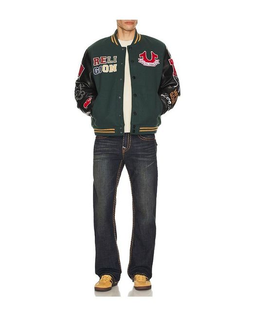 True Religion Blue Billy Super T Flap Denim Pant for men