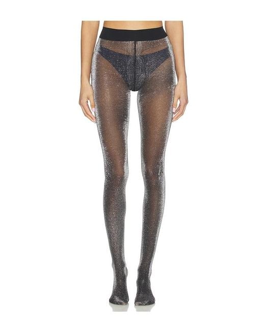 Swedish Stockings Blue Tora Shimmery Tights