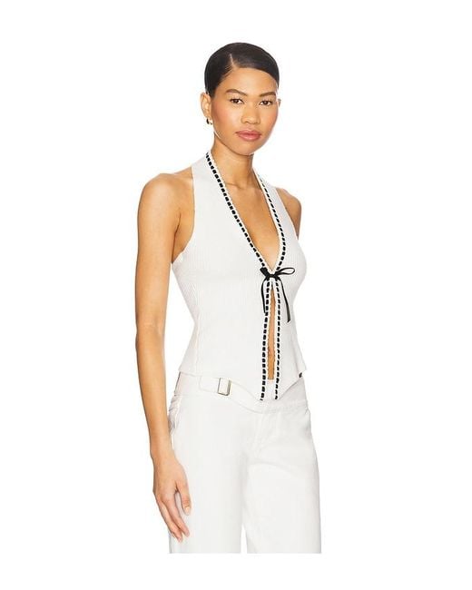 With Jean White Gigi Top