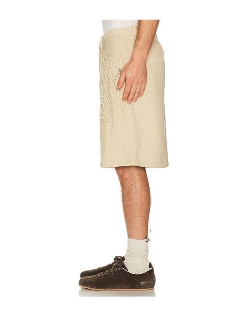 Isa Boulder Natural Gridmarch Short for men