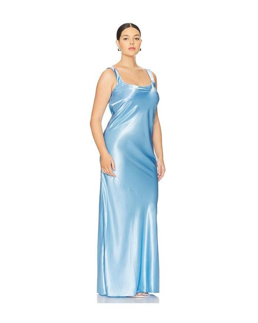 L'academie Blue 'Academie Laetitia Maxi Dress