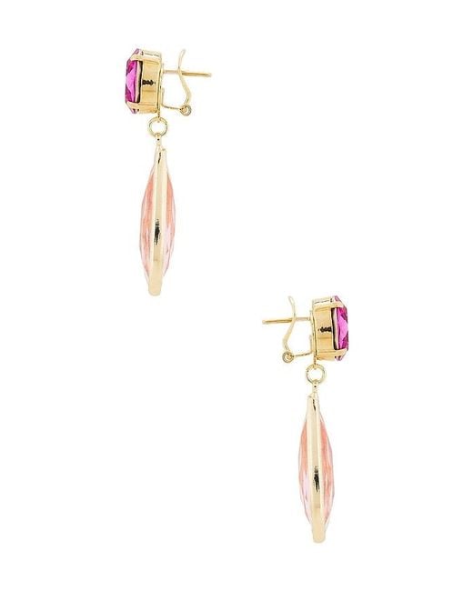 Anton Heunis Multicolor Omega Clasp Colour Drop Earrings