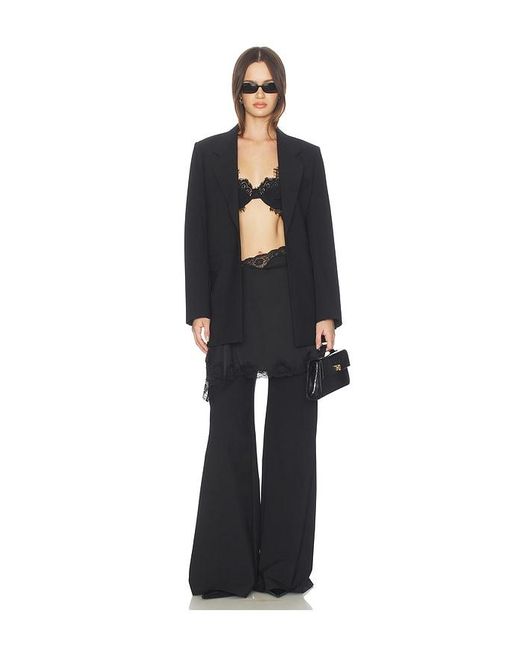 Theory Black Relaxed Slash Blazer