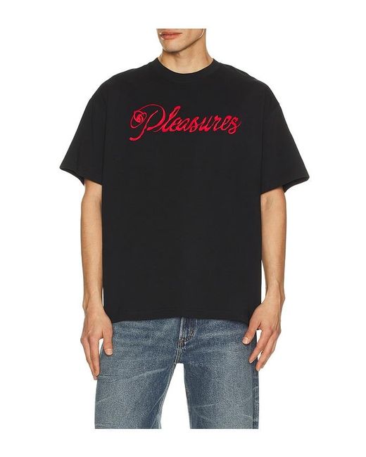 Pleasures Black Scrawl T-Shirt for men