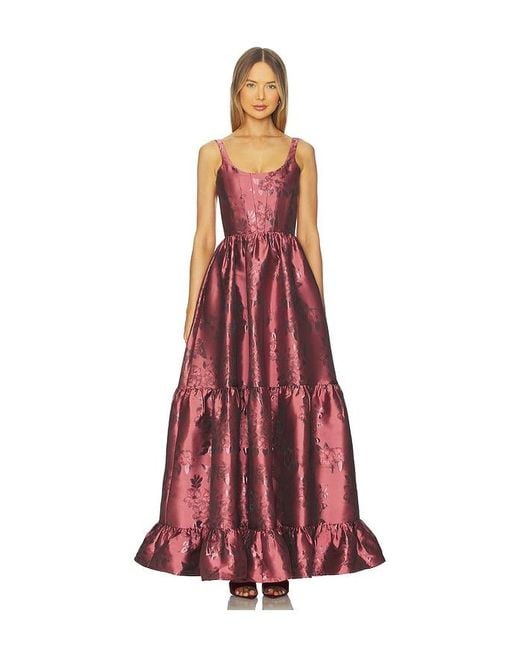 V. Chapman Red Avery Gown