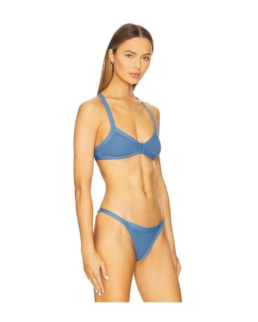 LSPACE Orange Tyla Bikini Top