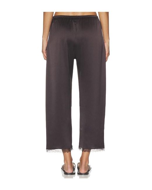Leset Blue Barb Lace Crop Pant