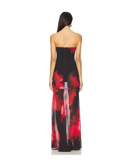 Nbd Red Adeliza Maxi Dress