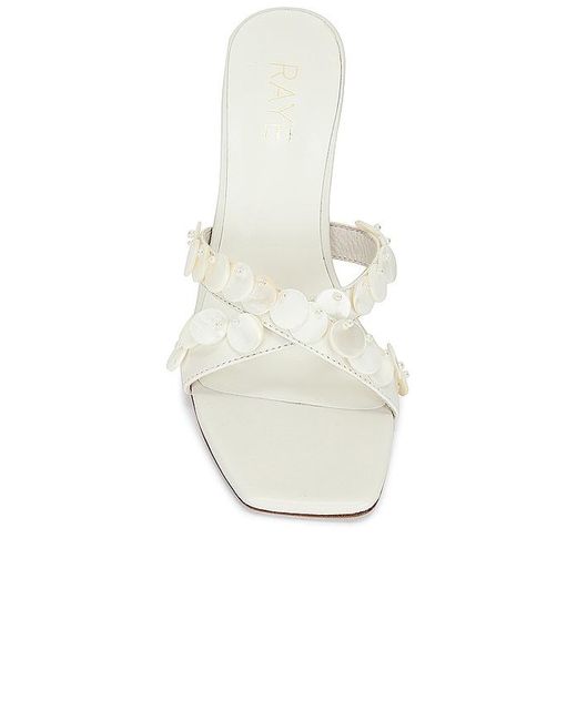 Raye White Perla Mule