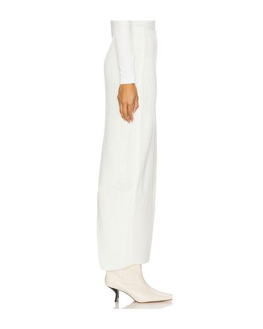 SELMACILEK White Slit Midi Skirt