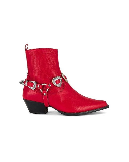 Toral Red Blues Heart Boot