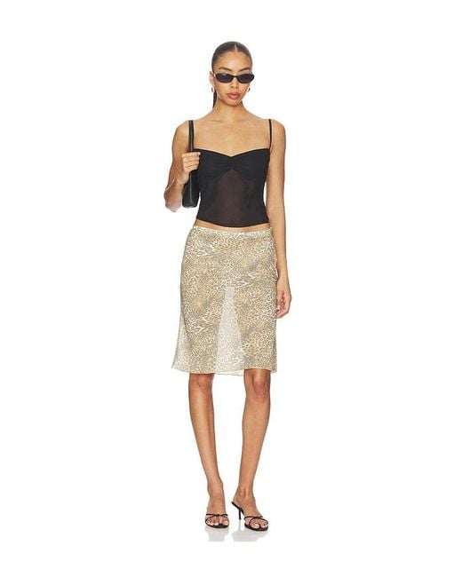 Lioness Natural Shoreline Midi Skirt