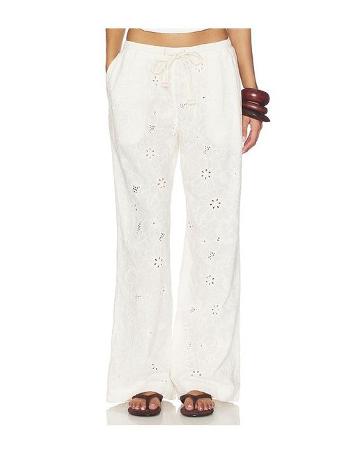 Free People White X Intimately Day Drift Pant
