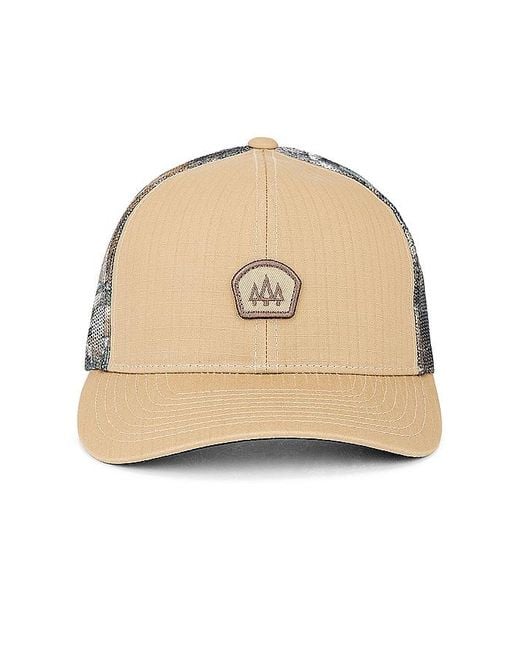 HEMLOCK HAT CO. Natural Huntsman Trucker Hat for men
