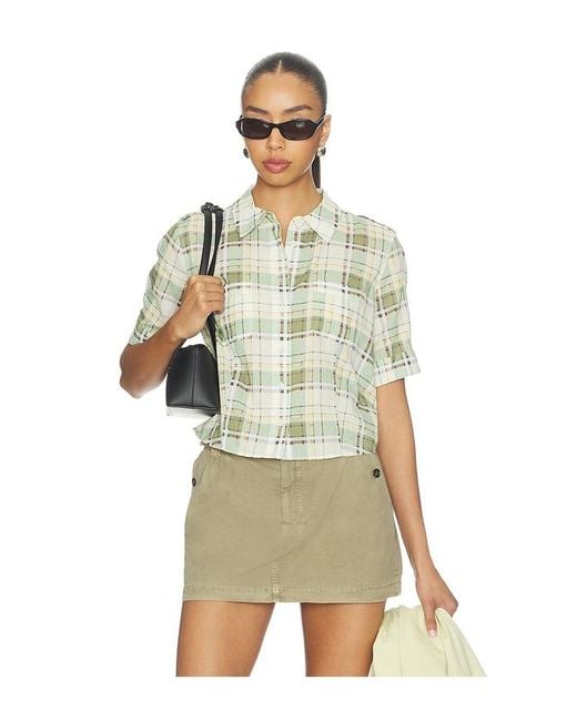 FRAME Multicolor The Plaid Utility Shirt