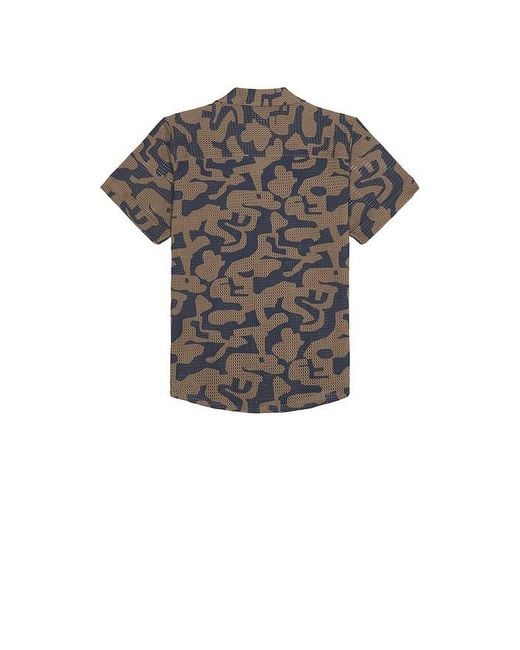 Oas Black Morel Puzzlotec Cuba Net Shirt for men