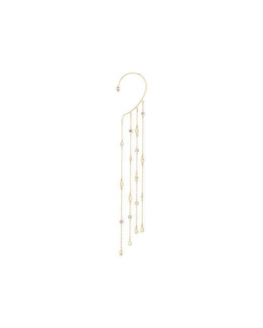 Ettika White Linear Chains Statement Ear Cuff