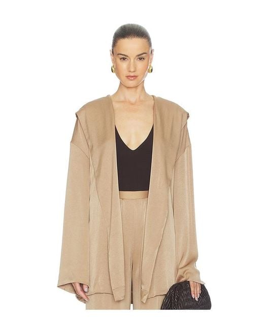 Atlein Natural Hooded Wrap Jacket