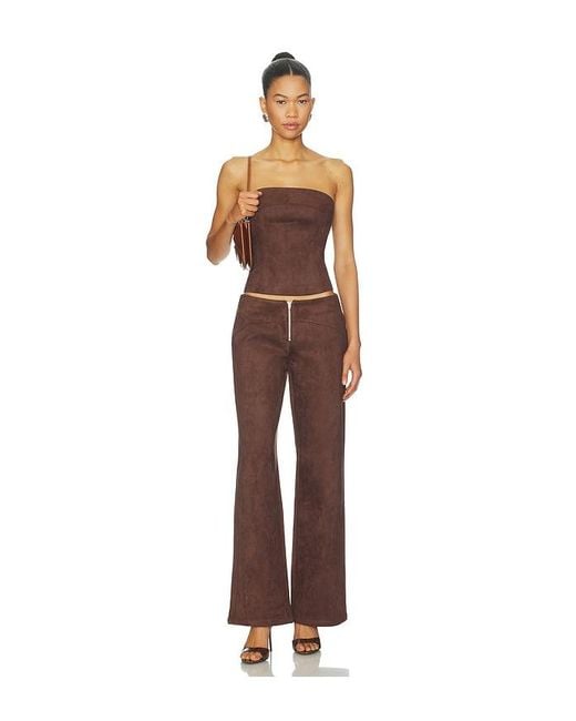 BY.DYLN Brown Lidia Straight Leg