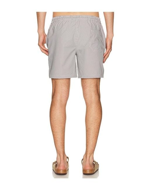 AllSaints White Ciper Stripe Swimshort for men
