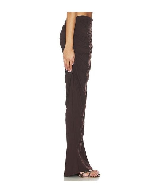 Entire studios Brown Drape Skirt