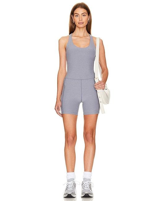 Beyond Yoga Blue KURZOVERALL SPACEDYE GET UP AND GO