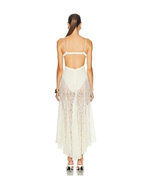 Camila Coelho White Katerina Midi Dress