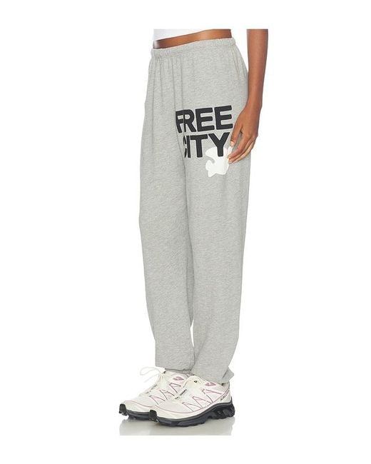 Freecity White Large Sweatpant