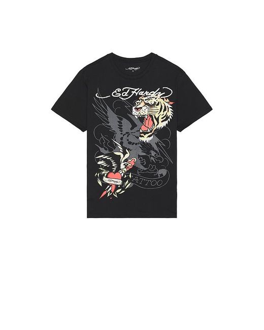 Camiseta Tiger Eagle En Color Negro Talla (También En S) Ed Hardy de hombre de color Black