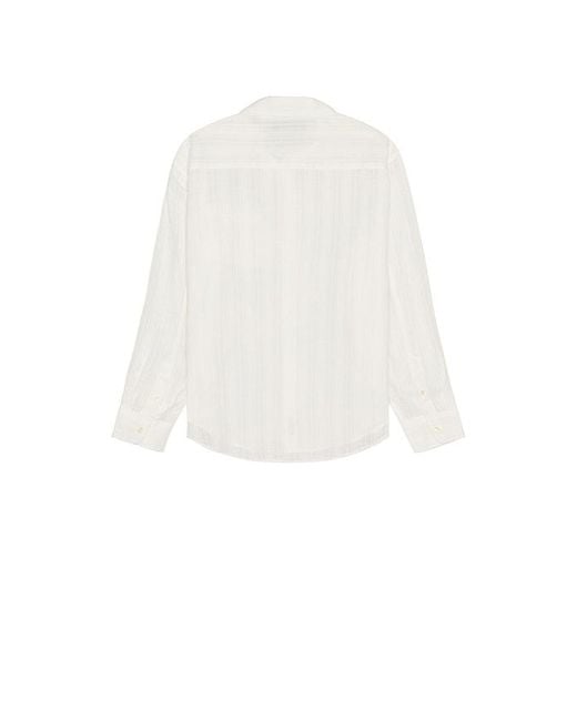メンズ AllSaints Karmi ロングスリーブボタンダウンシャツ White