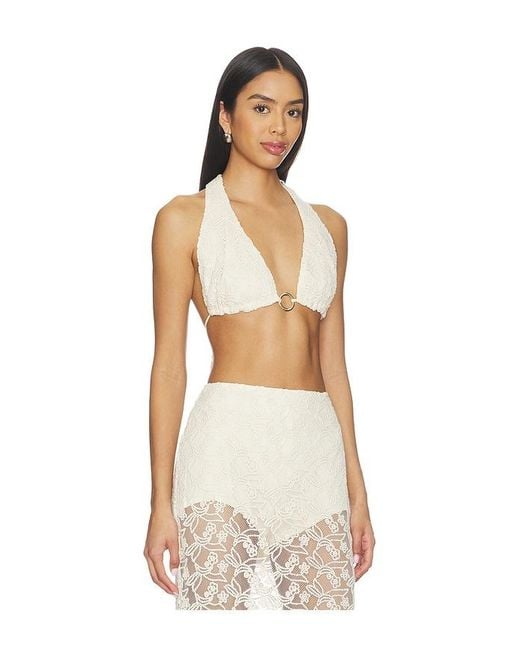 Bardot Natural Venetia Halter Bralette