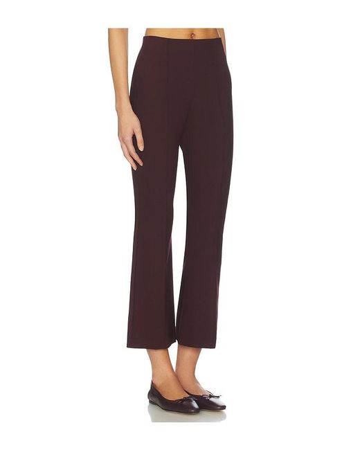 Vince Red Mid Rise Pintuck Crop Flare Pant