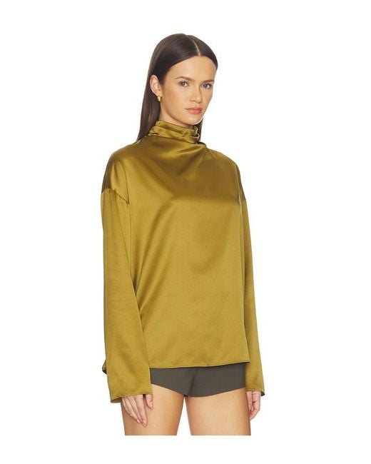 SRG Yellow Atlas Silk Top