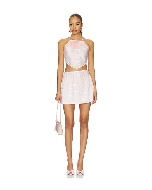 For Love & Lemons White Cosmo Top