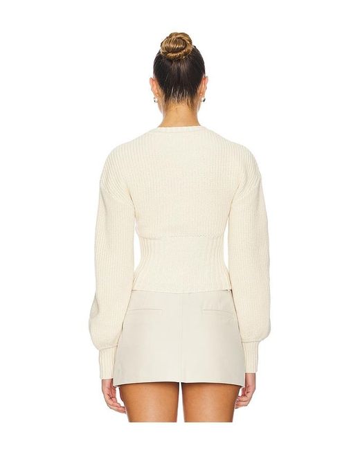Lovers + Friends White Anastasia Knit Sweater