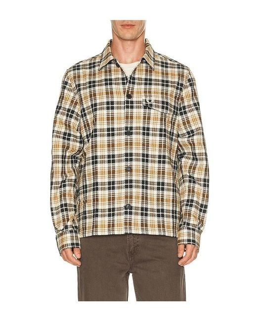 Fred Perry Multicolor Textured Check Overshirt for men