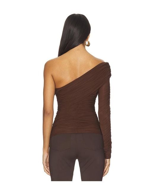 Ronny Kobo Brown Adriene Top