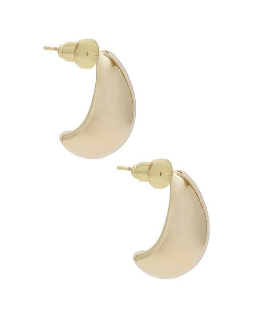 BRACHA White Hendrix Baby Dome Hoops